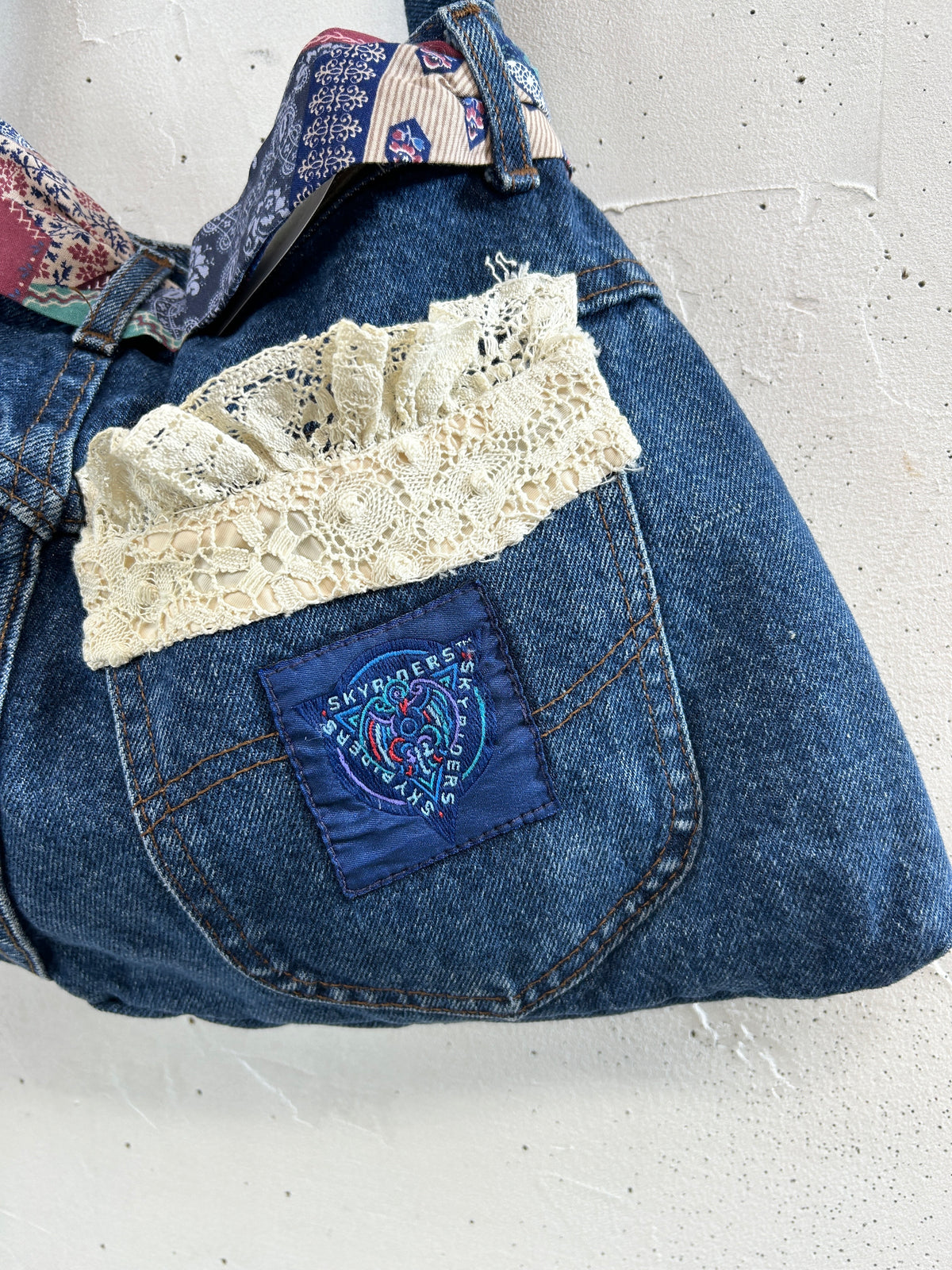 Vintage Denim Custom Bag [J34163]