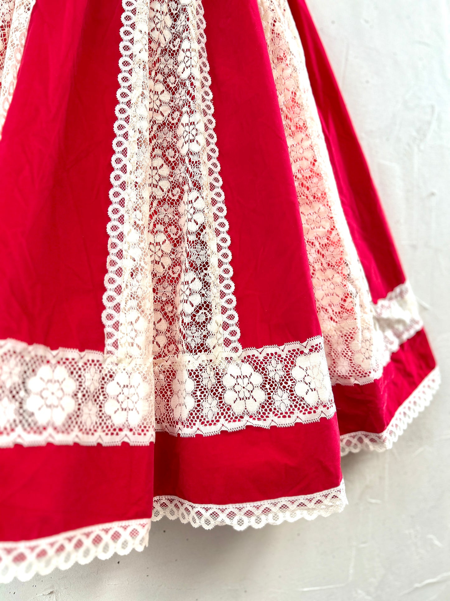 ’70s Velour Skirt 〜carefree fashions〜 [B31621]