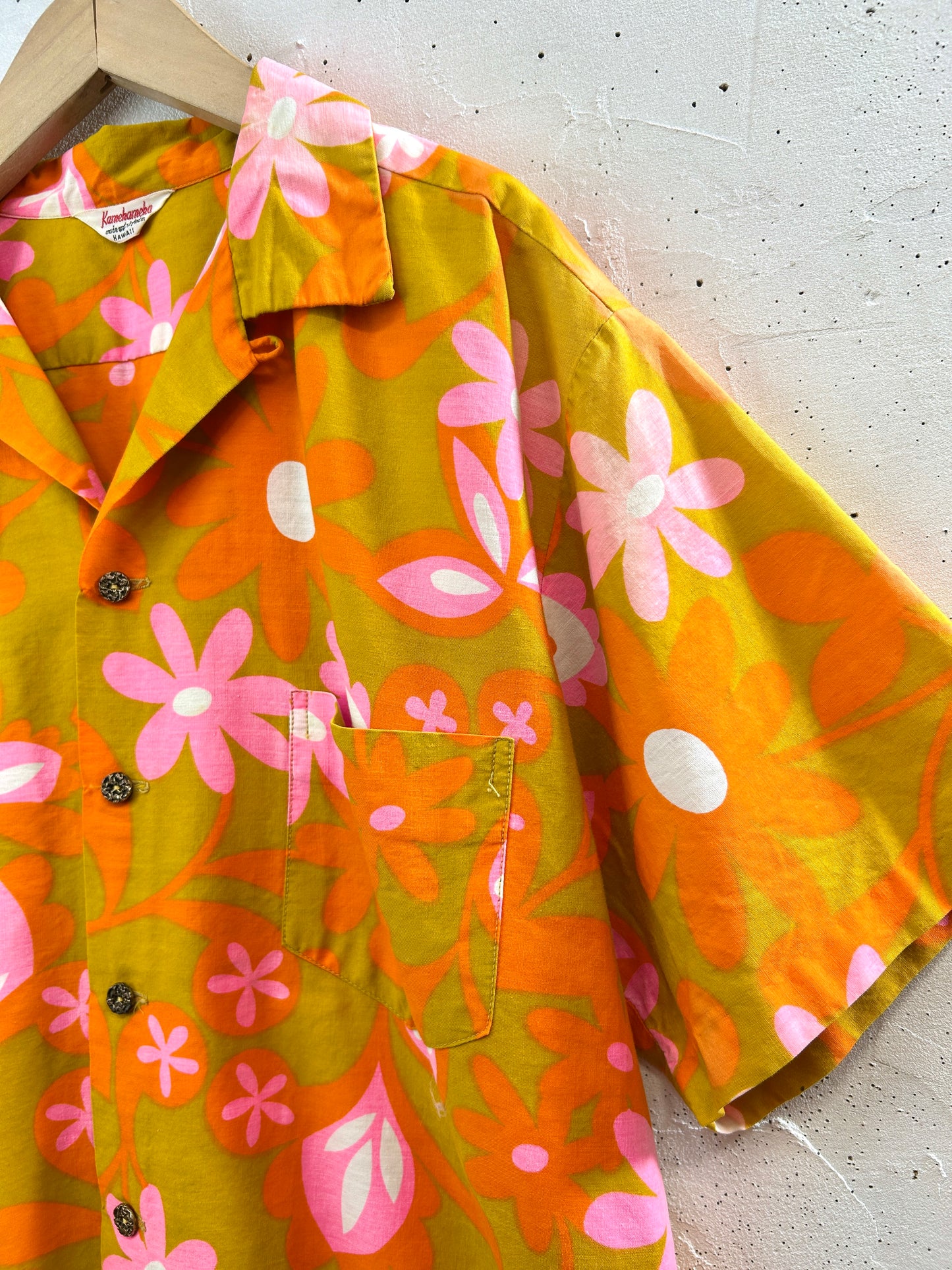 '60s Vintage Hawaiian Shirt 〜Kamehameha〜 [G33071]