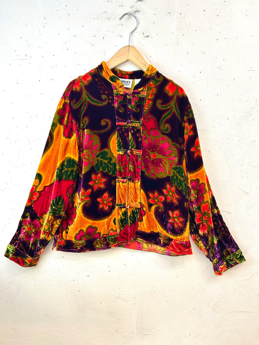 Vintage Velours China Jacket [I30268]