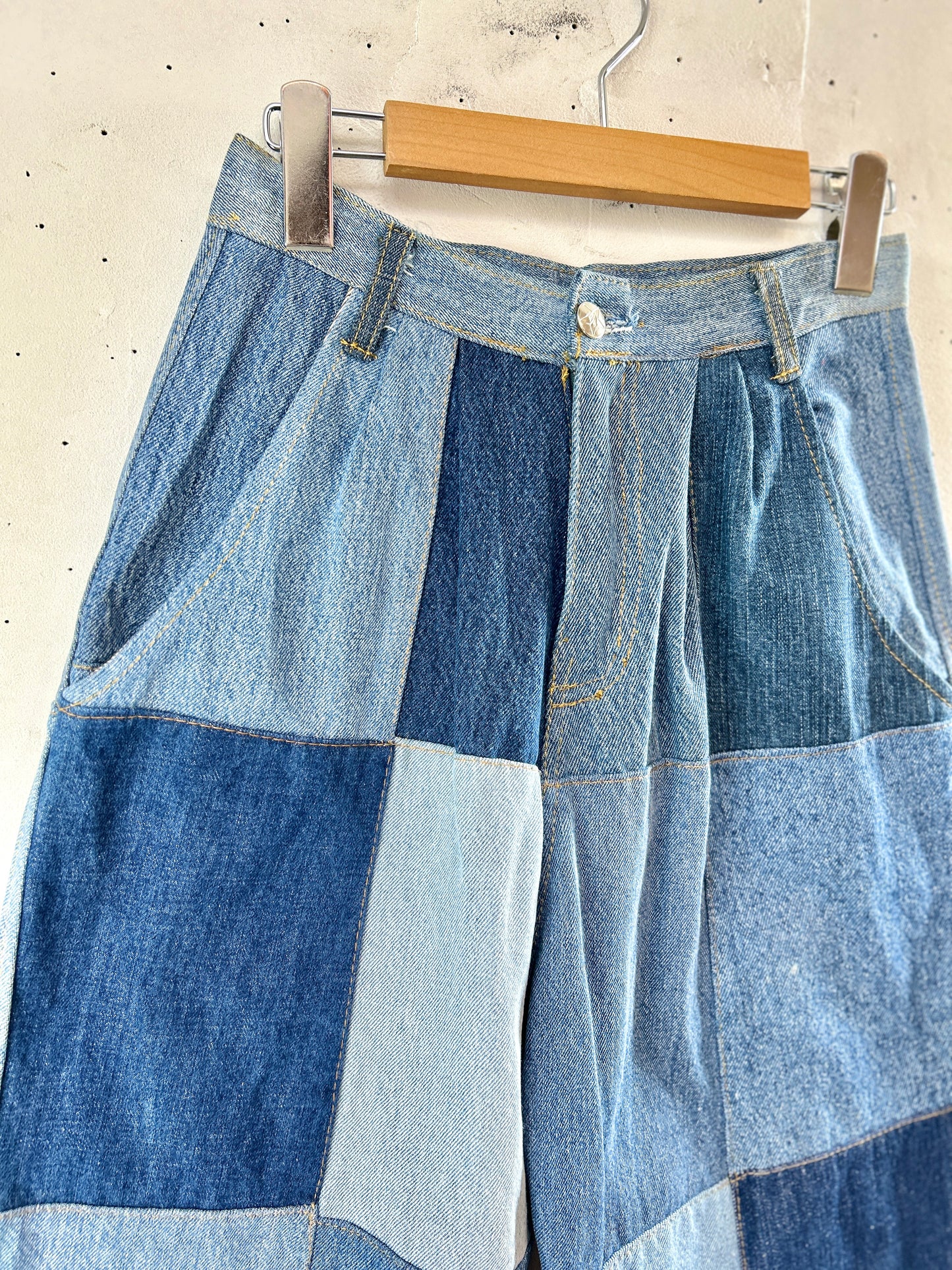 Vintage Patchwork Denim Pants [L30947]