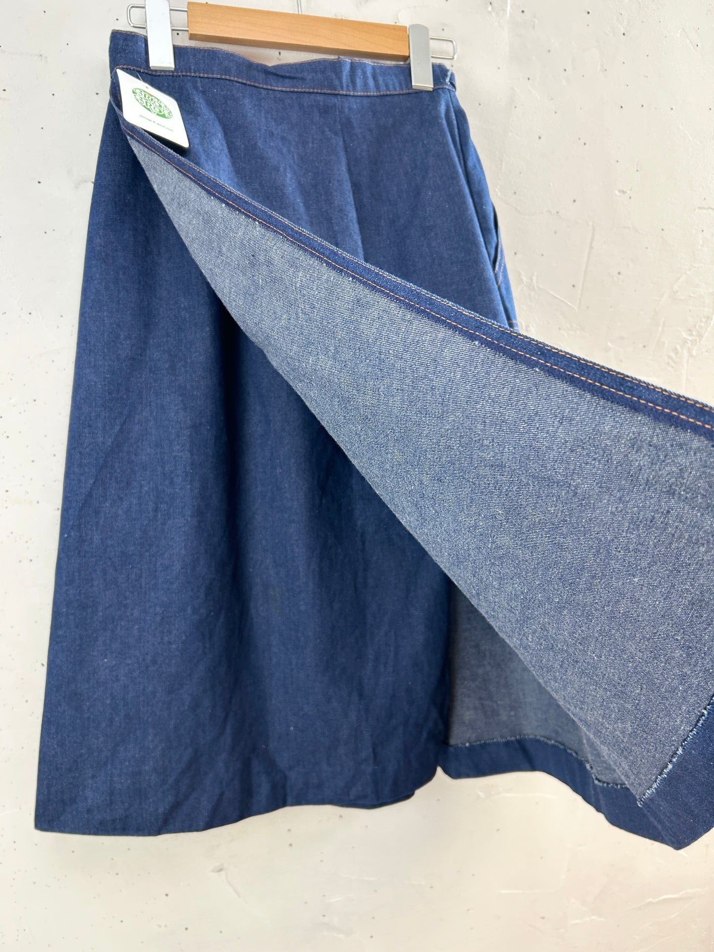 Vintage Wrap Skirt '70s Paint [H30811]