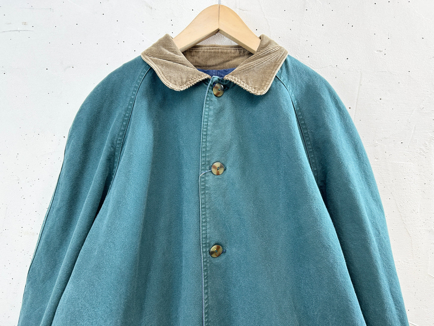 Vintage Denim Coat Navy &Green Reversible [L31042]