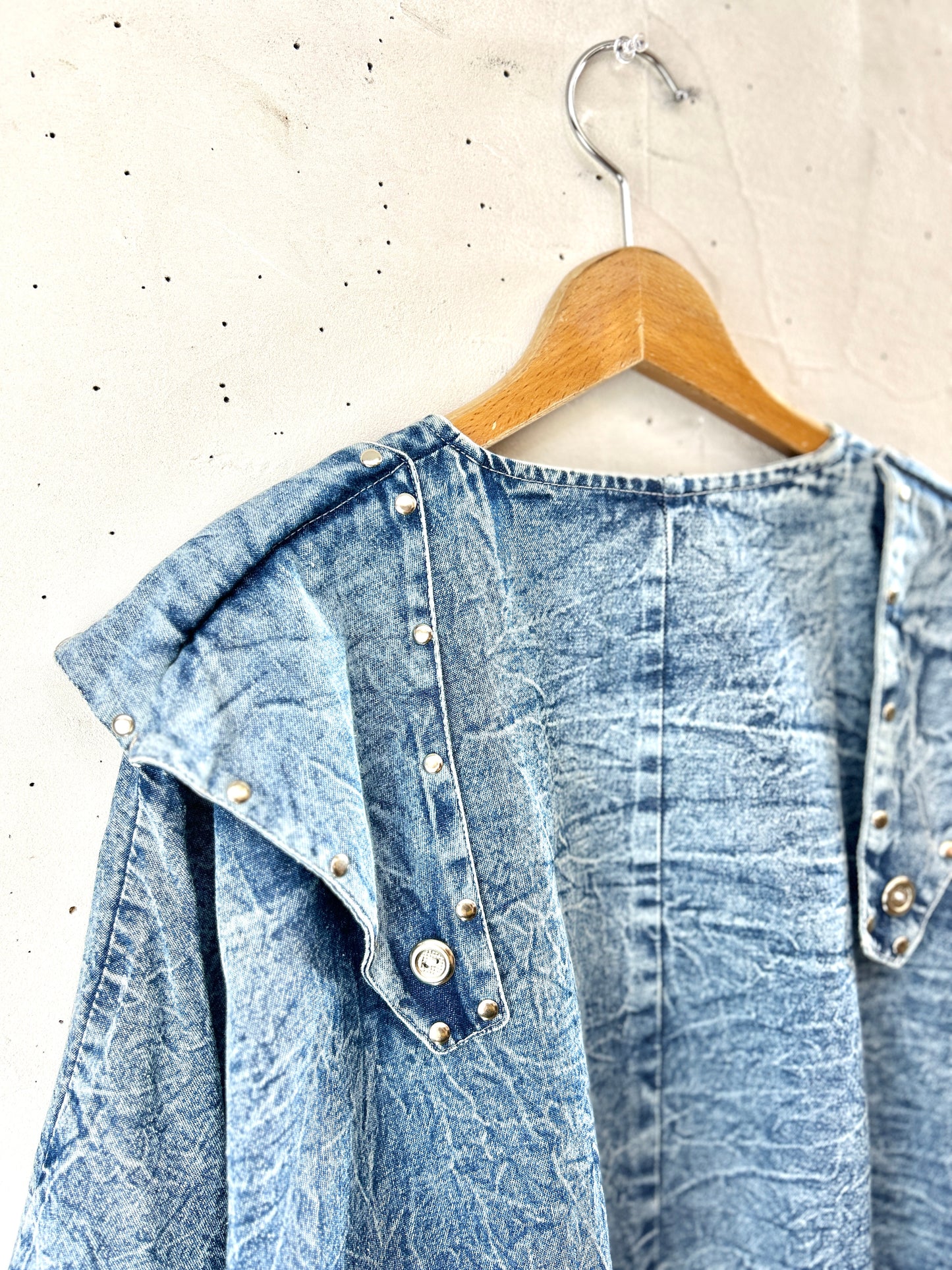 Vintage Denim Tops MADE IN Levanon [H30939]