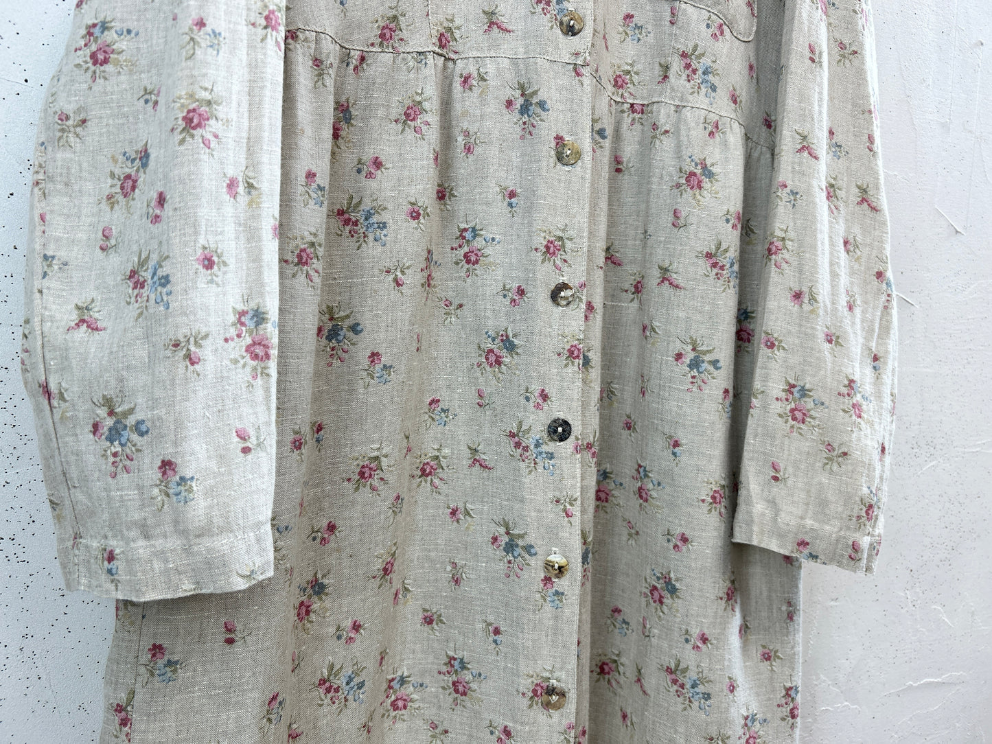 Vintage Linen Dress 〜MADE IN USA〜 [C31770]
