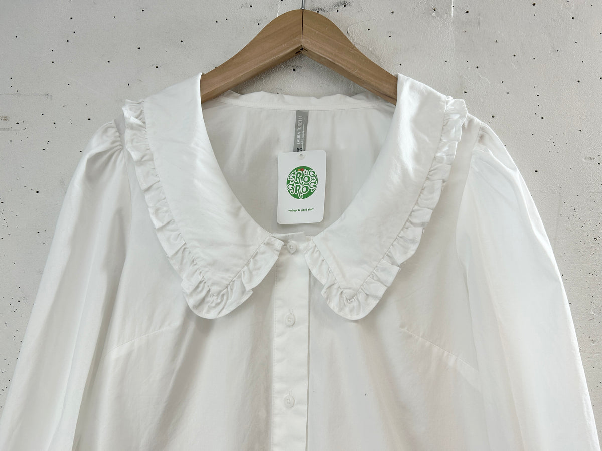 Vintage White Blouse [I33741]