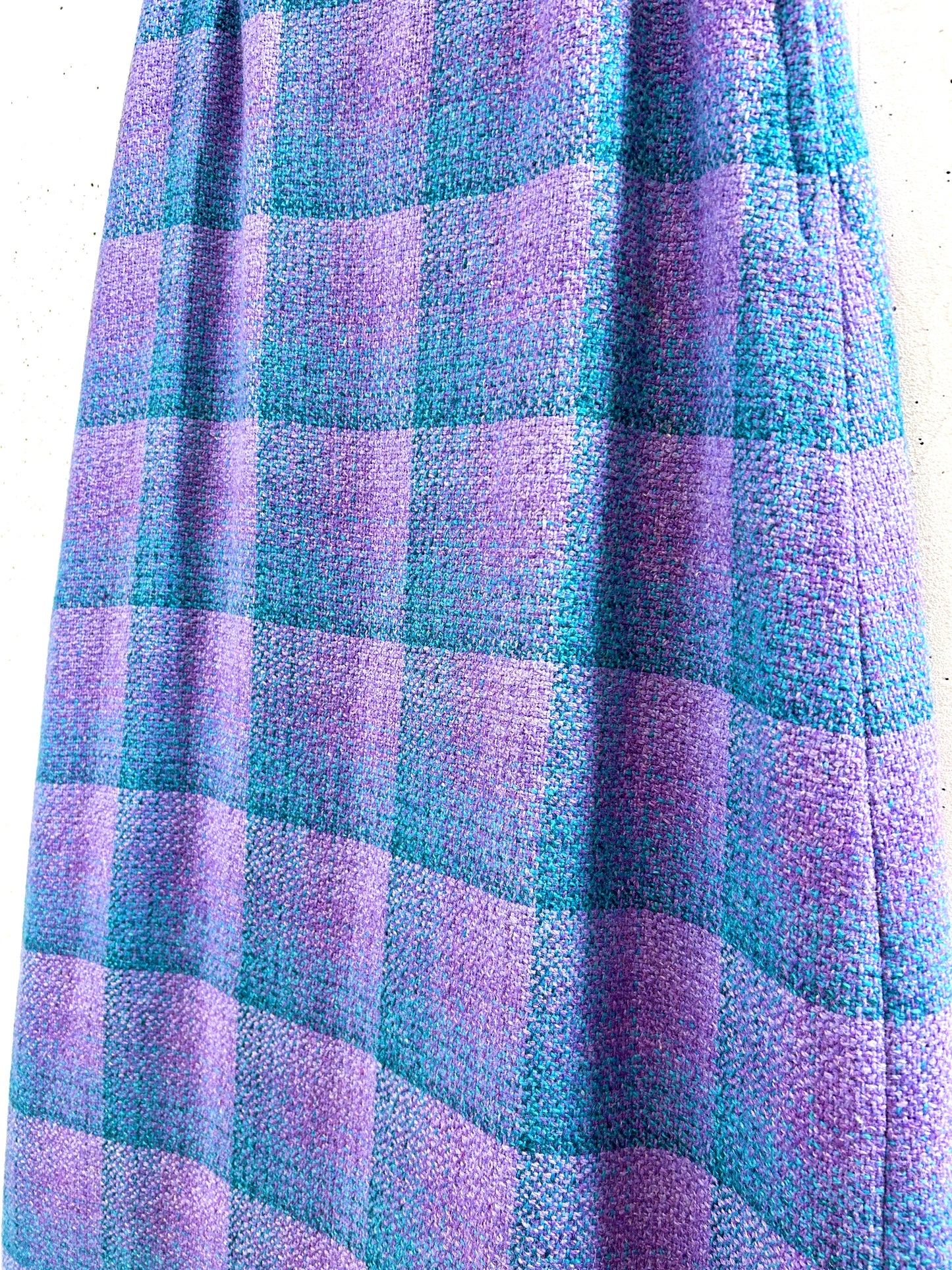 Vintage Plaid Long Skirt [K30932]