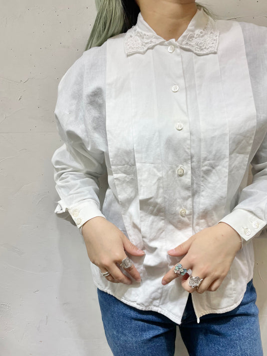 Vintage White Blouse[A26011]