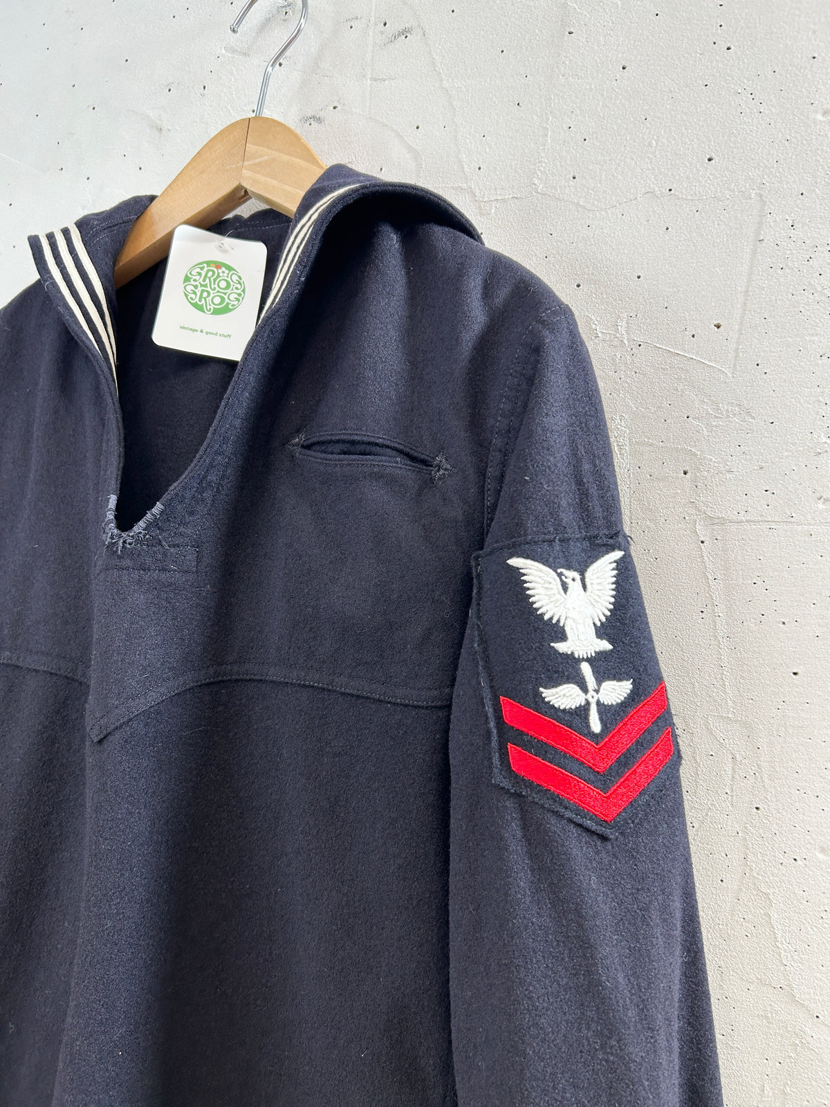 '50s〜'60s Vintage U.S.NAVY Sailor Shirt [I34016]