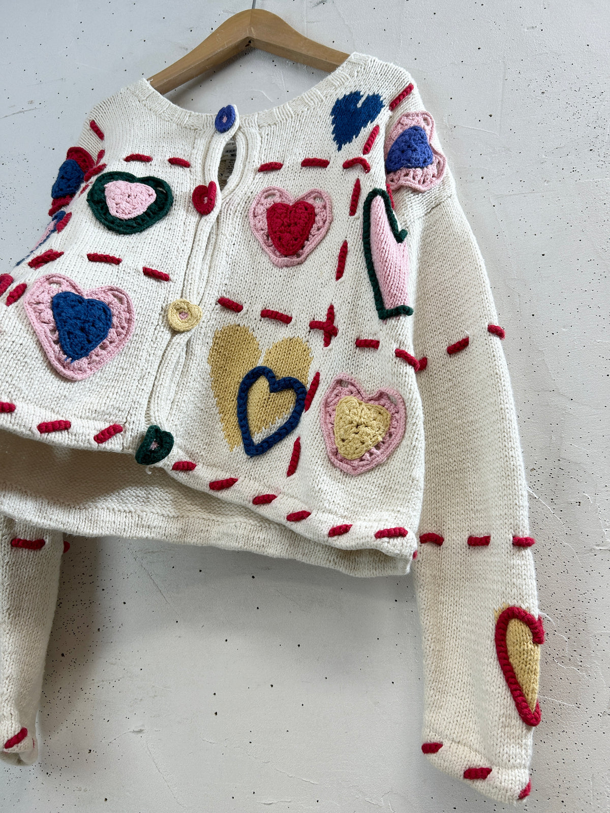 Vintage Cotton Knit Cardigan  [I33912]