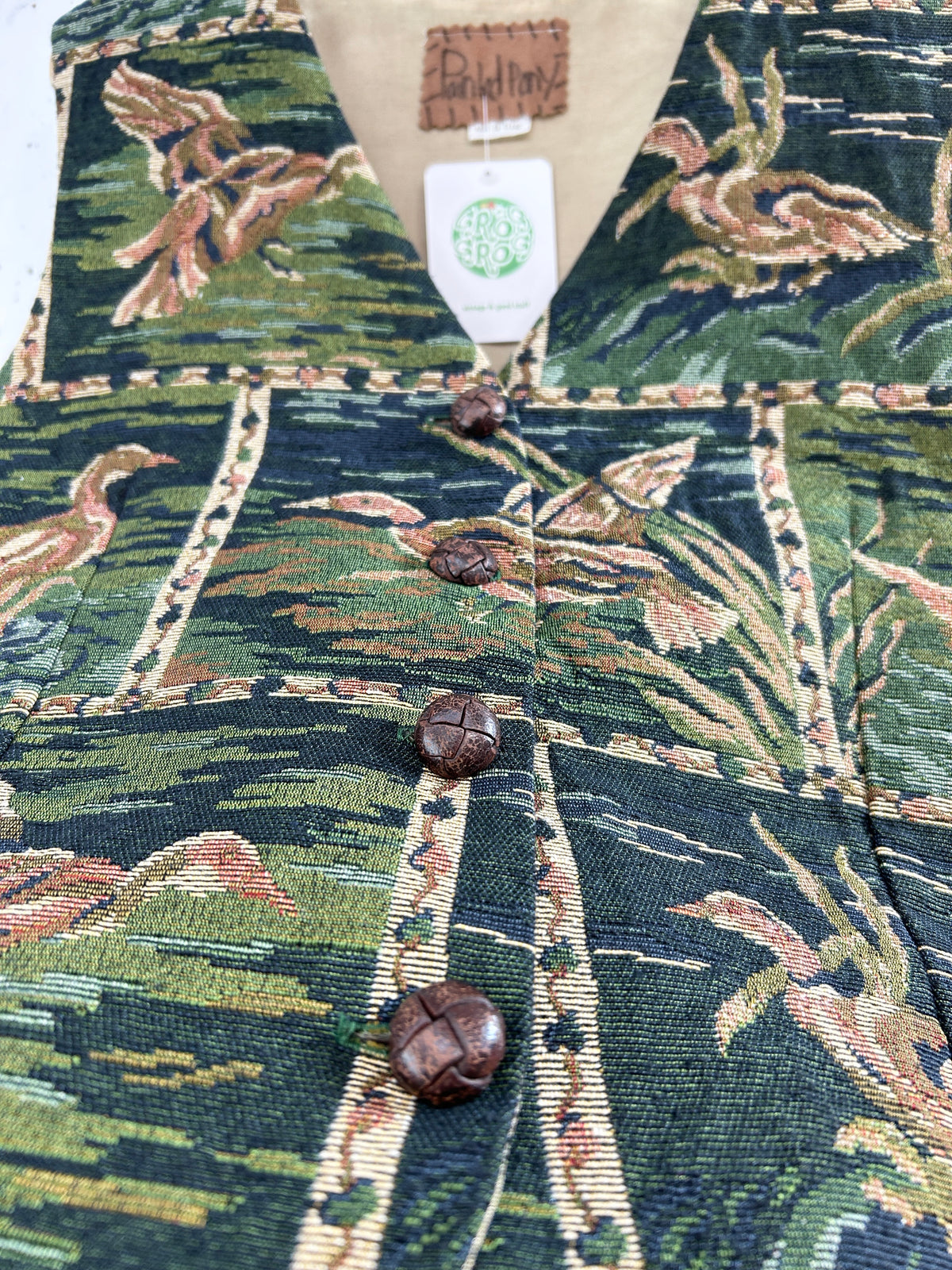 Vintage Gobelin Vest 〜Painted Pony〜 [J34116]