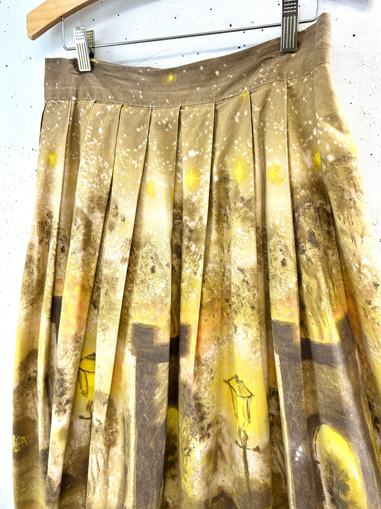 '50s Vintage End Pattern Skirt [E32549]
