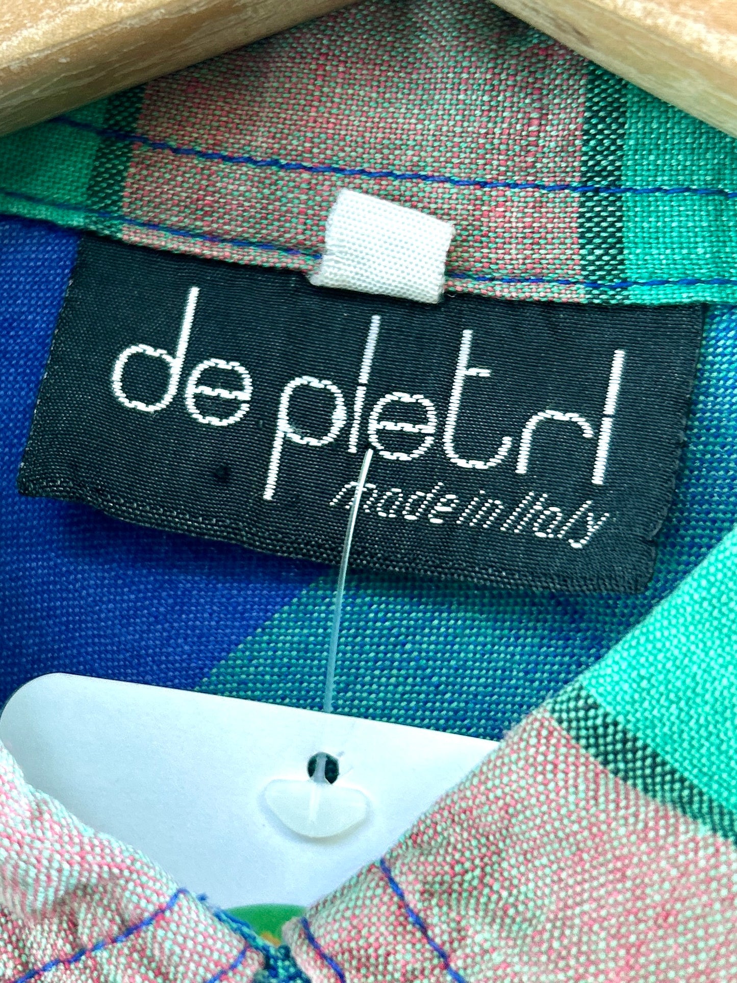 Vintage Plaid Dress MADE IN ITALY [H30979]