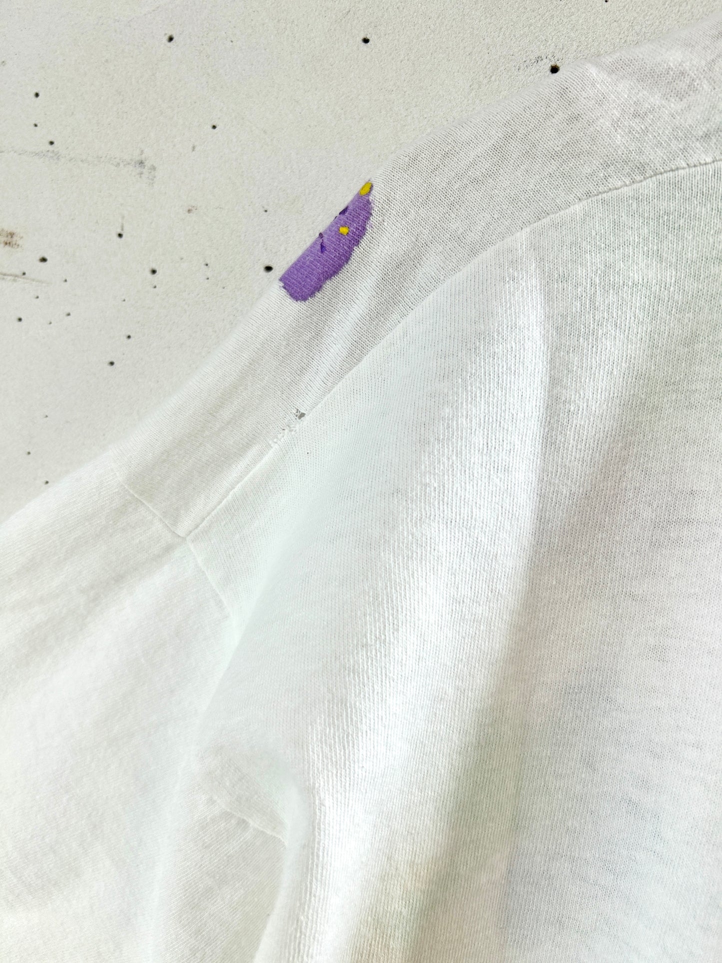 Vintage Hand Painted T-Shirt 〜 FRUIT OF THE LOOM 〜 MADE IN USA [G32921]