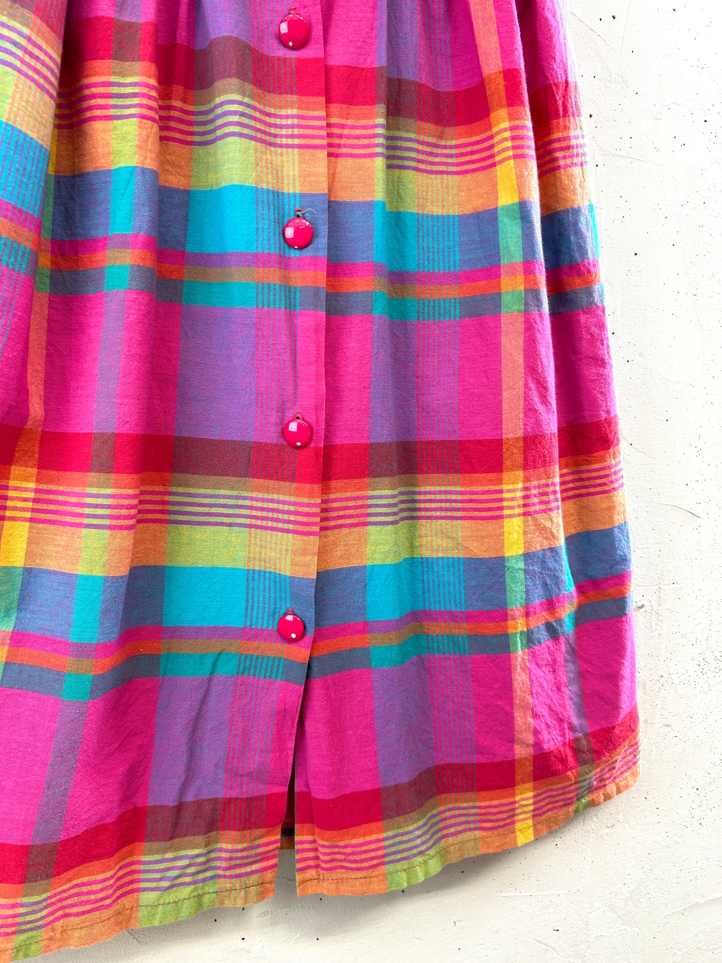 Vintage Plaid Skirt MADE IN FRANCE [D32194]