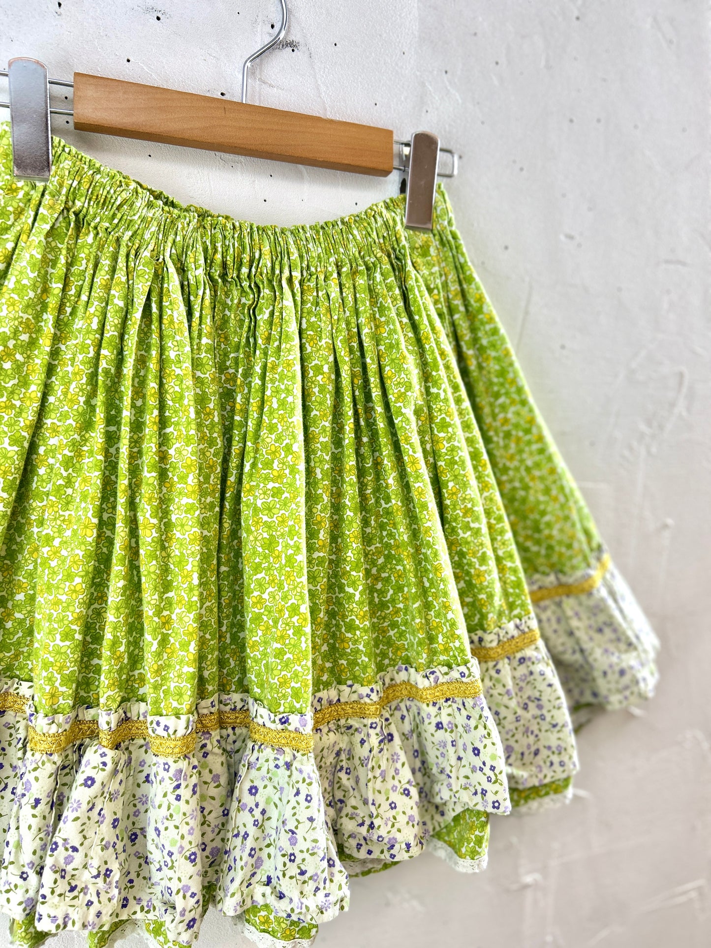 '70sVintage Tiered Skirt  [H30823]