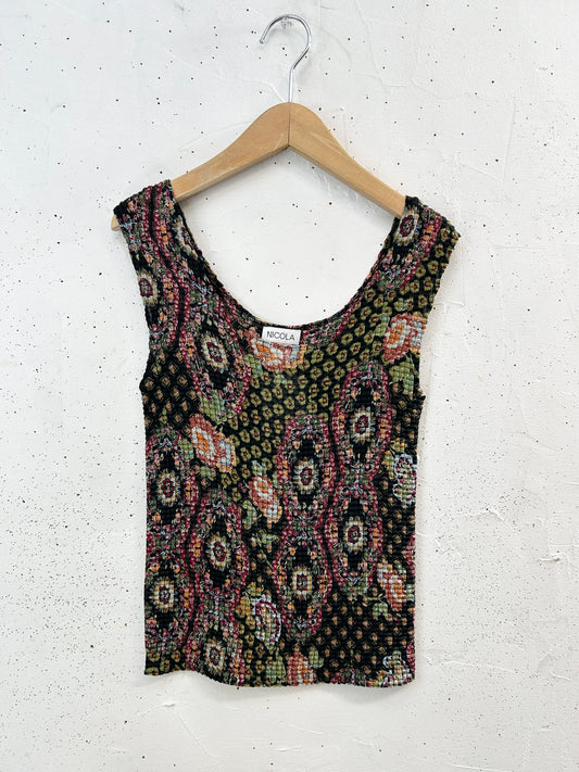 Vintage Pleats Tops [G33061]