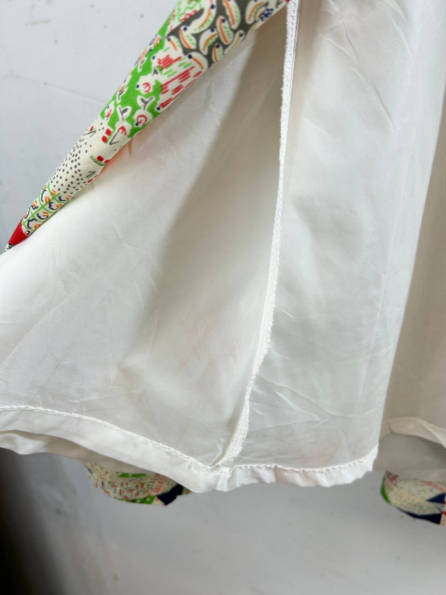Vintage  '70s Patchiprint Skirt [H30916]