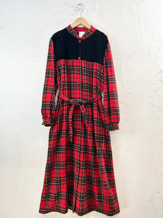 Vintage Check Dress [L30957]
