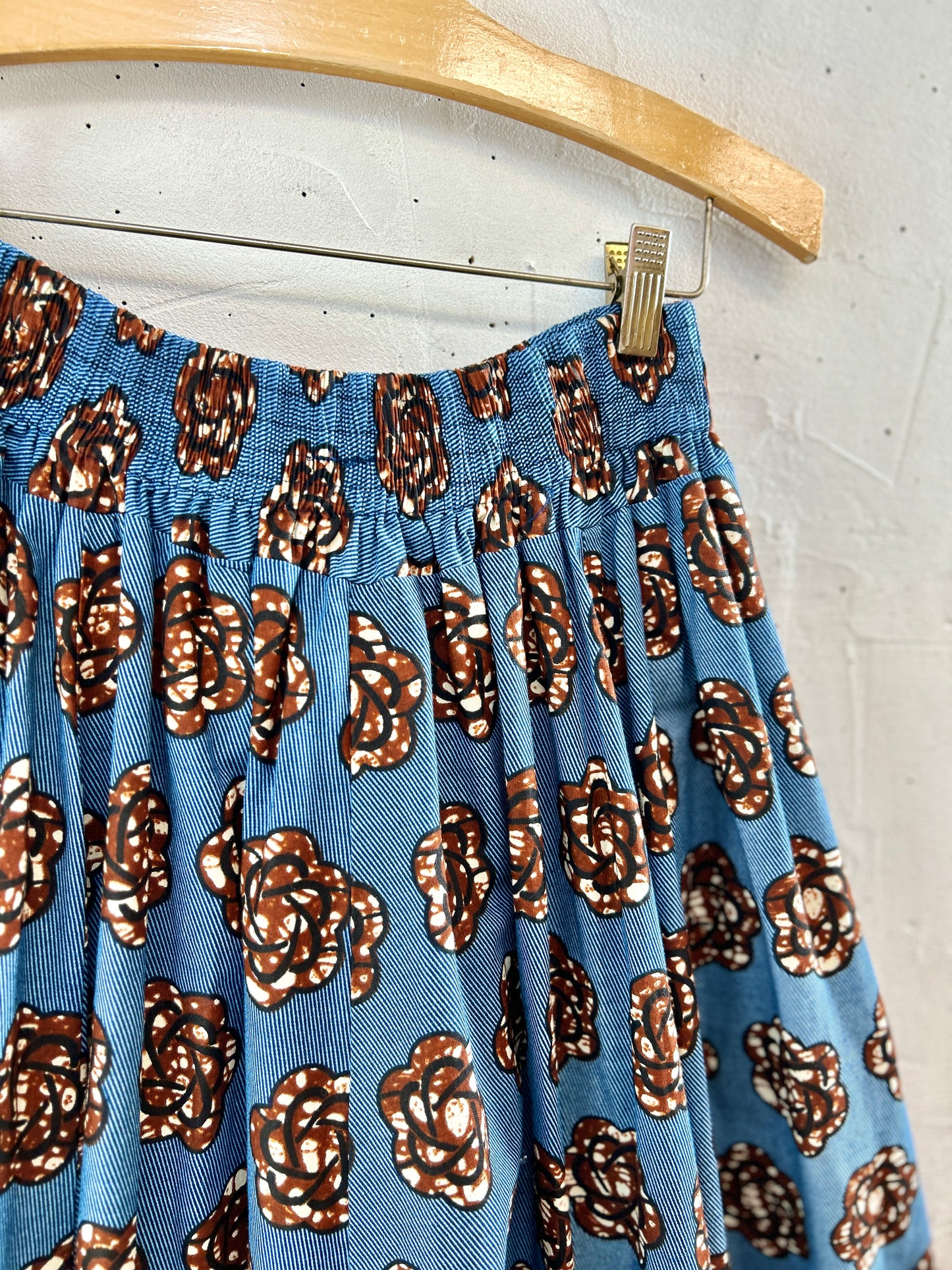 Vintage African Batik Skirt [K30841]