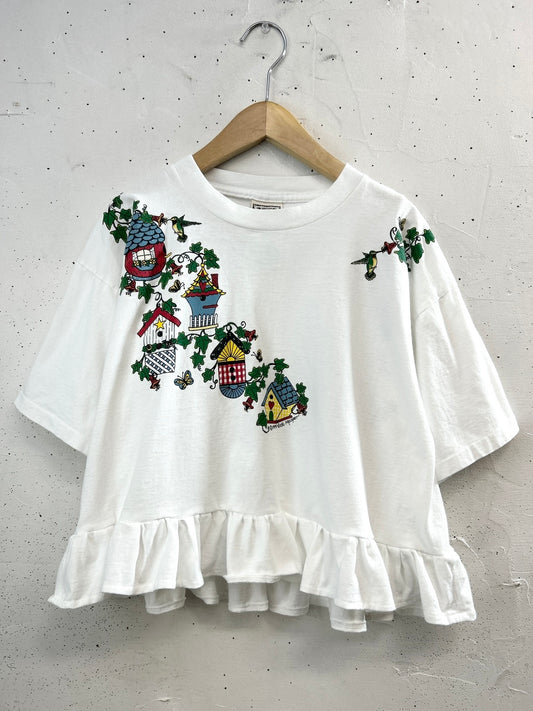 Vintage T Shirt 〜Funny dot CRAZY〜 [E32304]