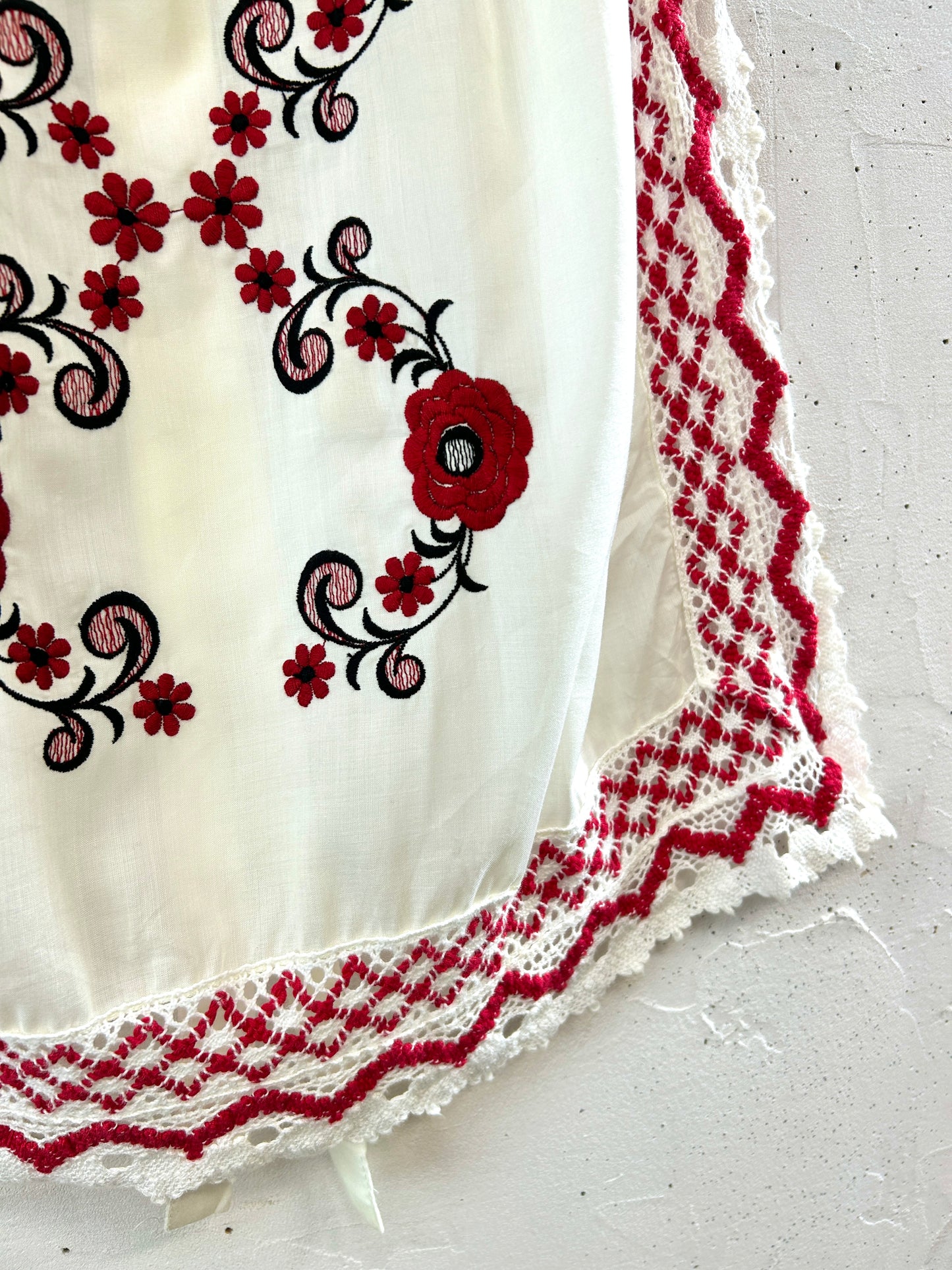 Vintage Embroidery Apron [F32914]