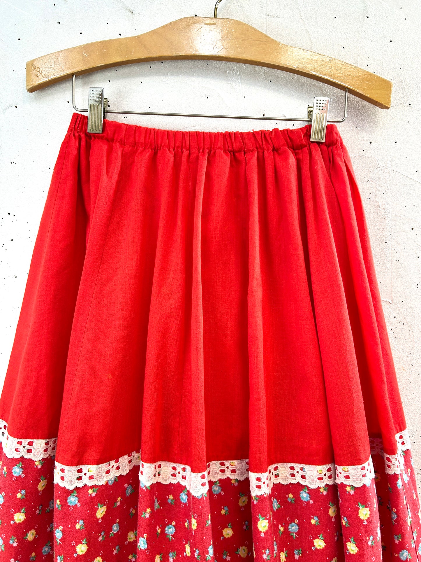 ’70s Velour Skirt 〜carefree fashions〜 [E32543]