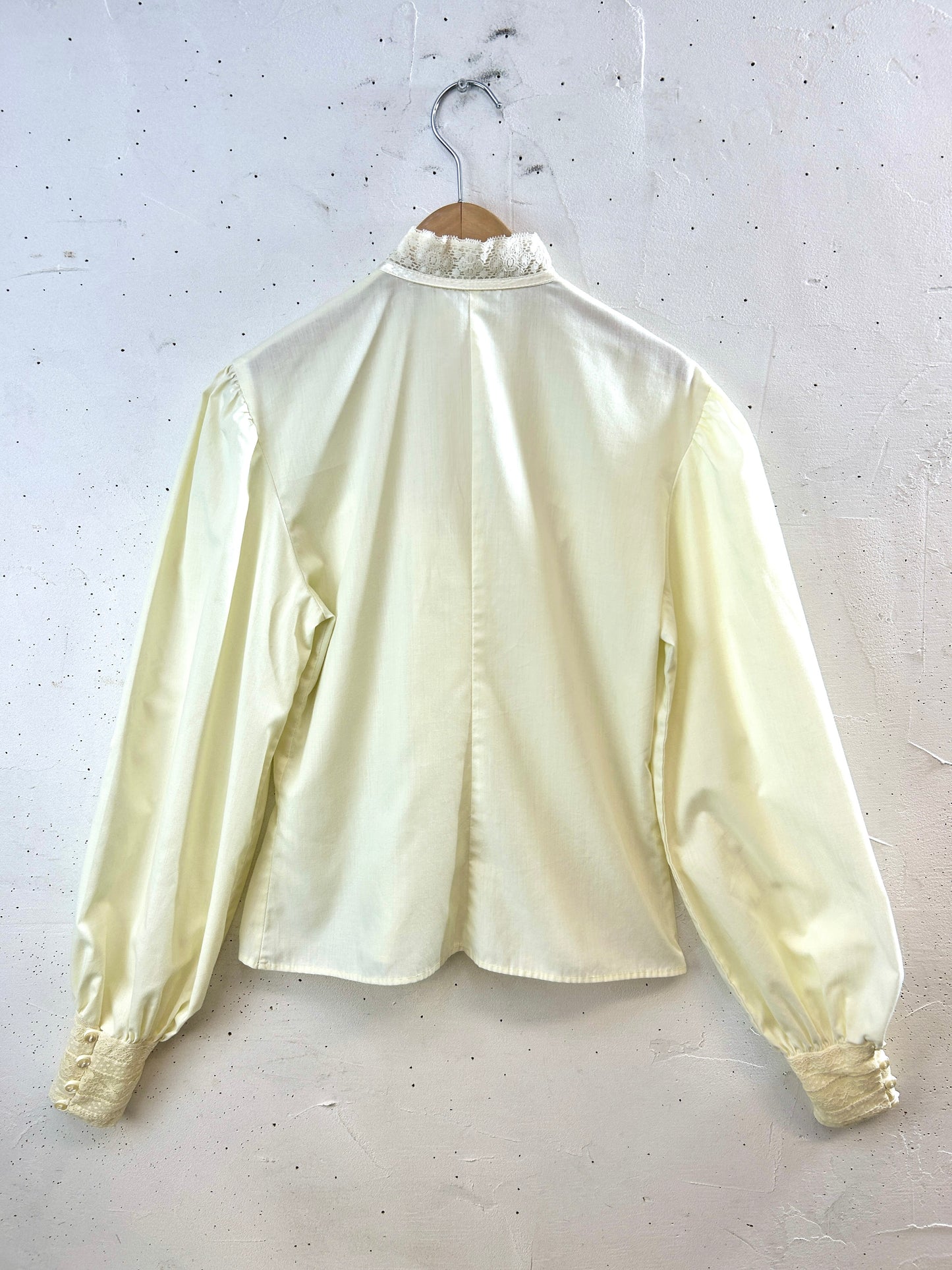 '70s Vintage White Blouse [I30322]