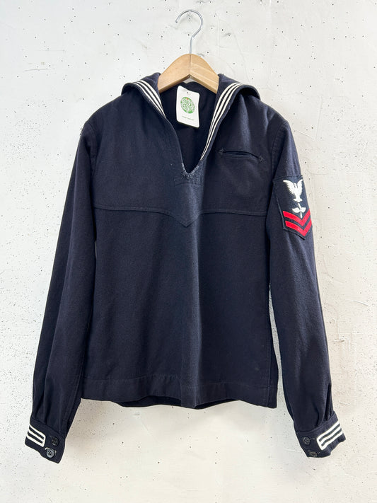 '50s〜'60s Vintage U.S.NAVY Sailor Shirt [I34016]