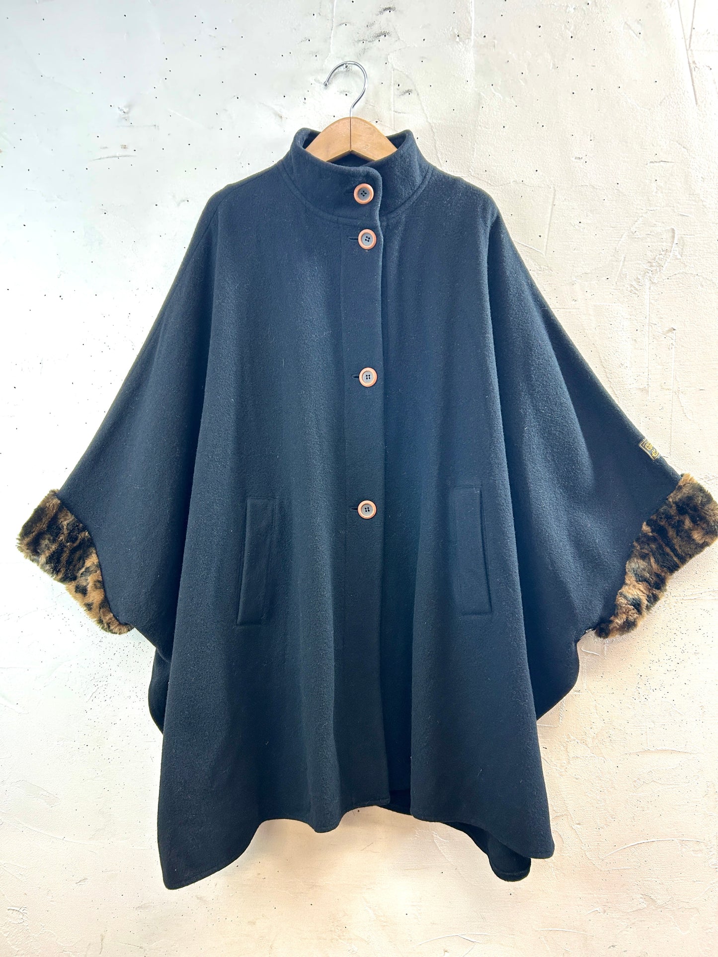 Vintage Cashmere Poncho  [K30853]