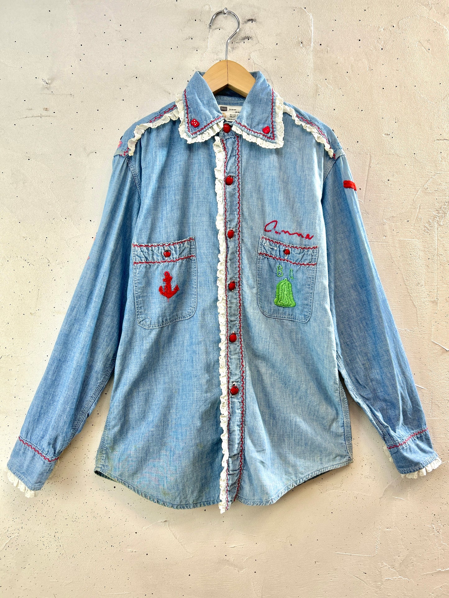 Vintage Chambray Shirt 〜Sears〜 [K30800]