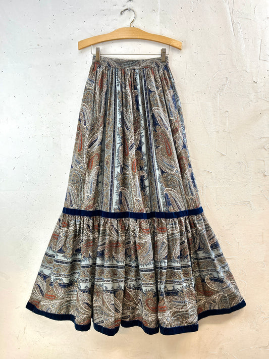 ’70s Vintage Skirt MADE IN FRANCE  [H30953]