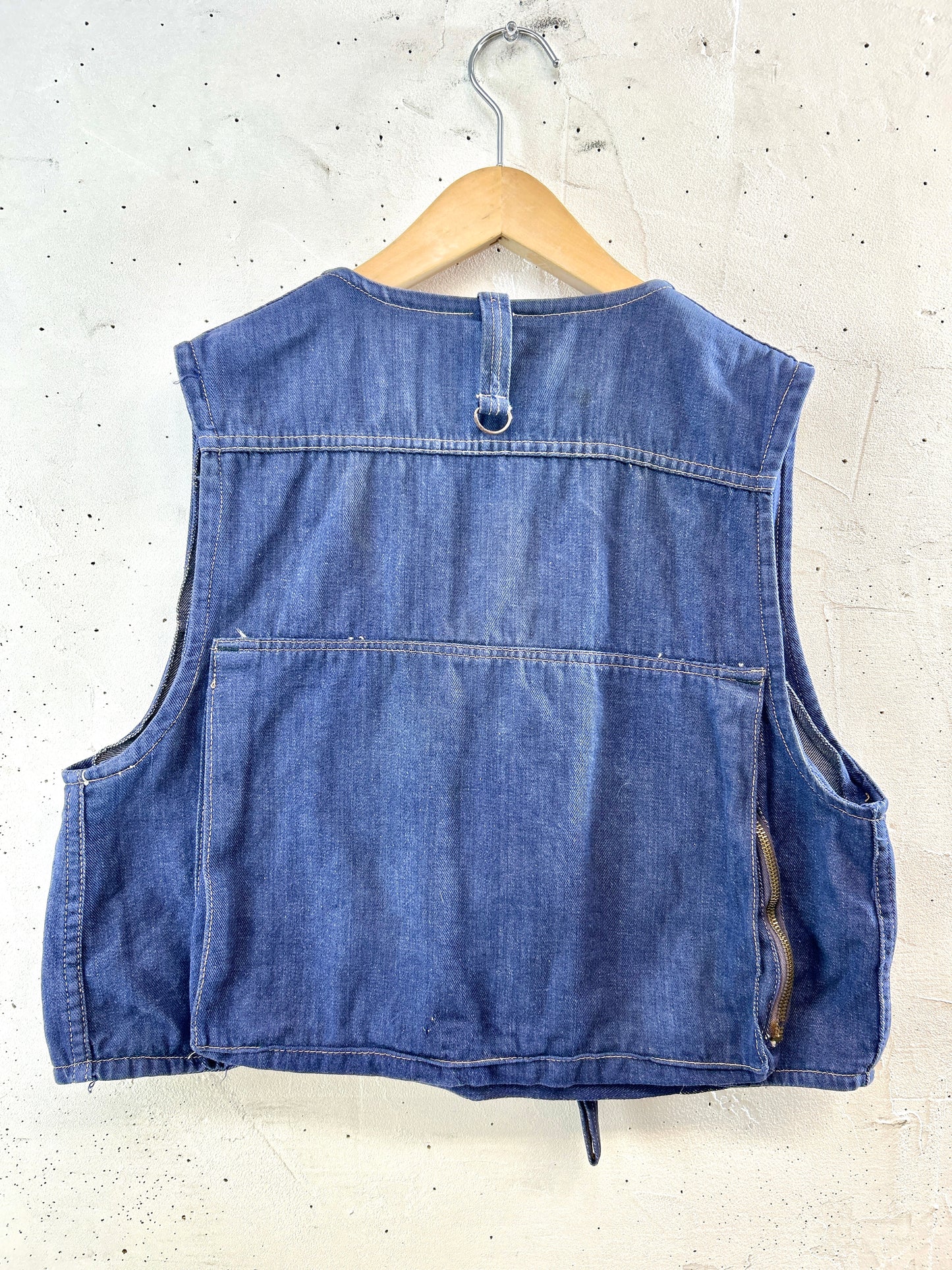 Vintage Denim Fishing Vest [K30742]