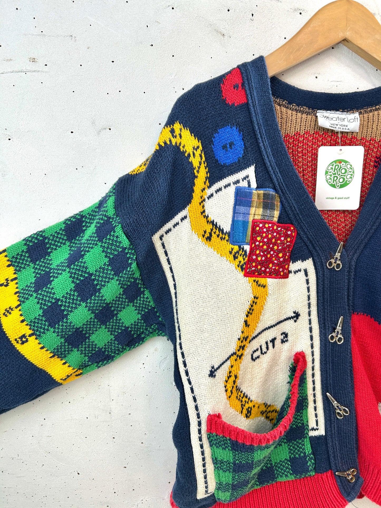 Vintage Knit Cardigan MADE IN USA [L31072]