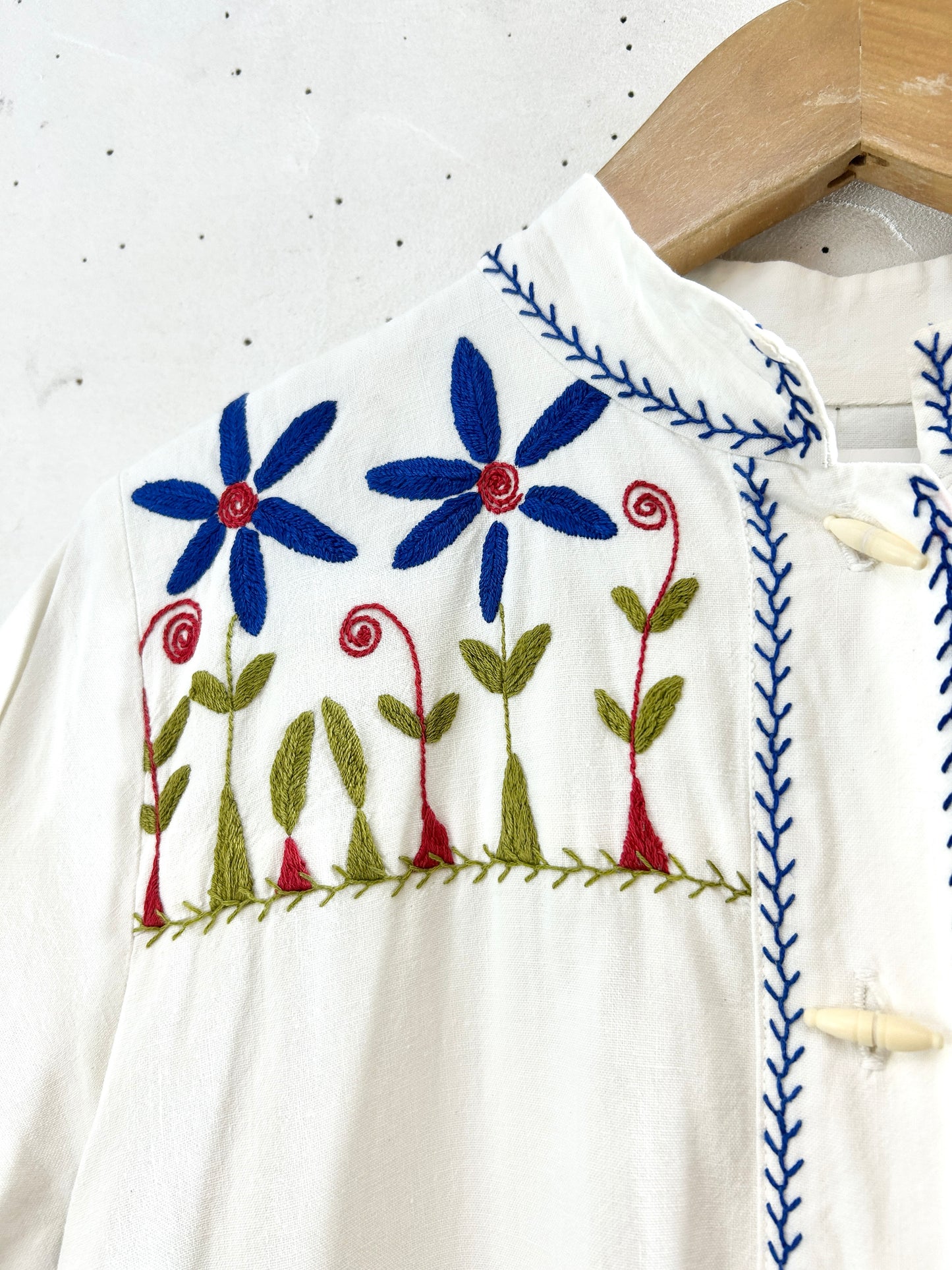 '70sVintage Embroidery Dress [H30902]