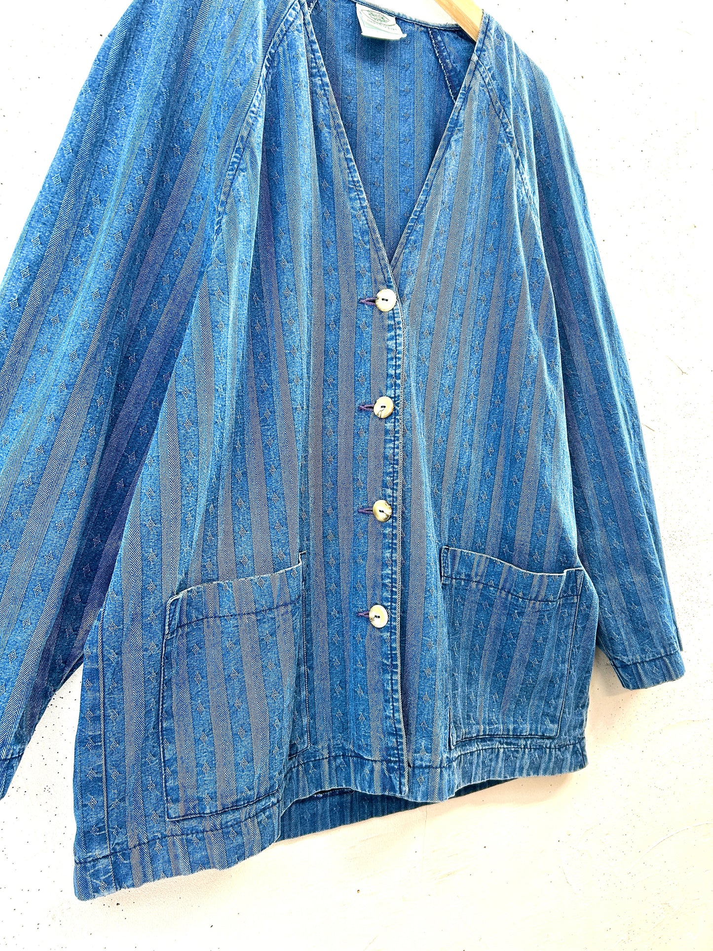 Vintage Denim Jacket 〜Laura Ashley〜 [D32199]