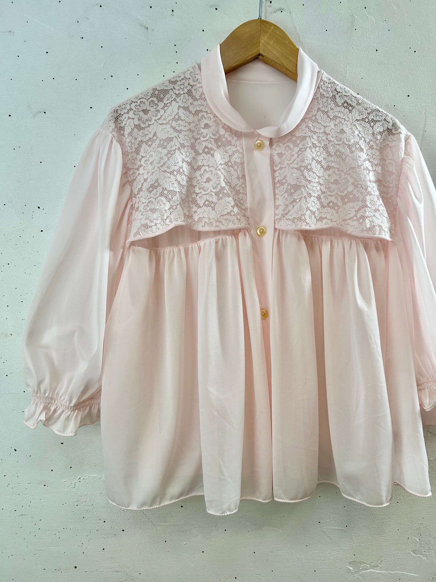 ’70s Vintage Lingerie Short Gown [G30673]