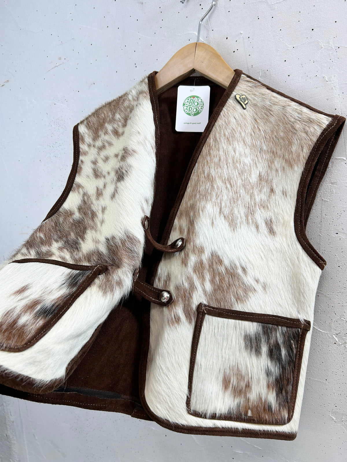 Vintage Leather Vest [I33942]