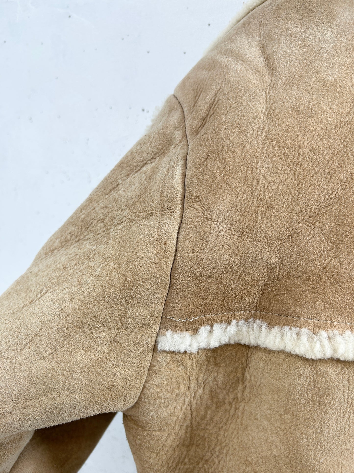 Vintage Mouton Coat [L31114]