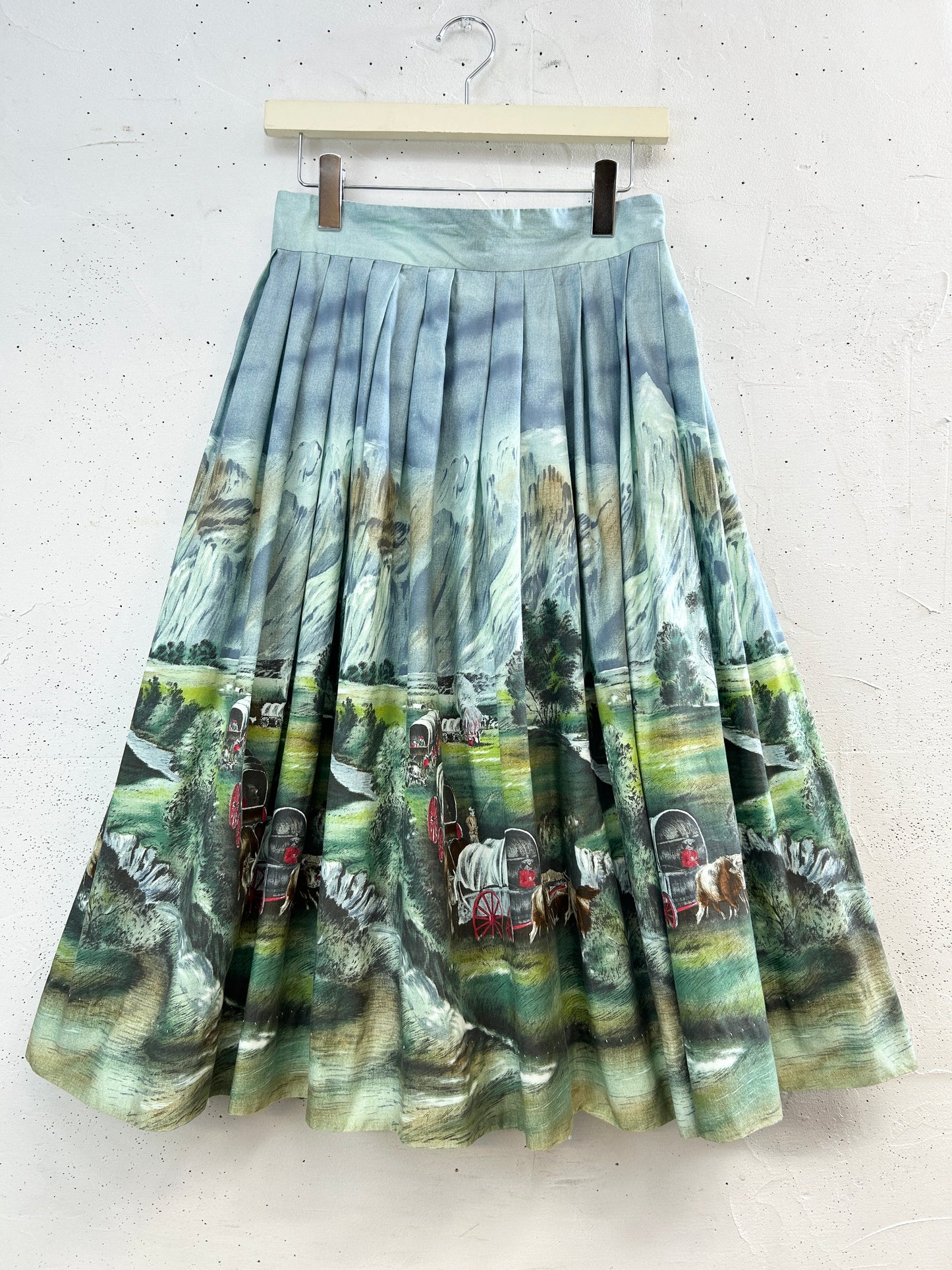 '50s Vintage End Pattern Skirt [G33175]