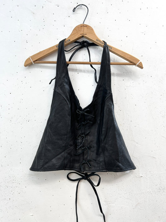 Vintage Leather Bustier [L31026]