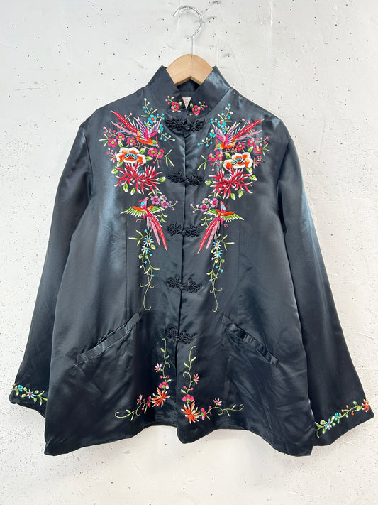 Vintage Silk China Jacket 〜Plum Blossoms〜[I33868]