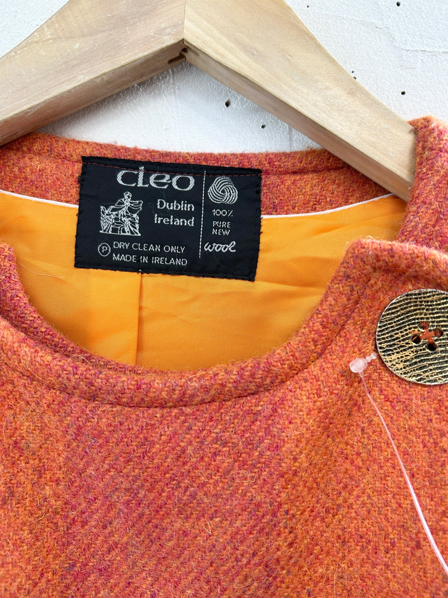 Vintage Wool Coat 〜MADE IN IRELAND〜 [L31119]