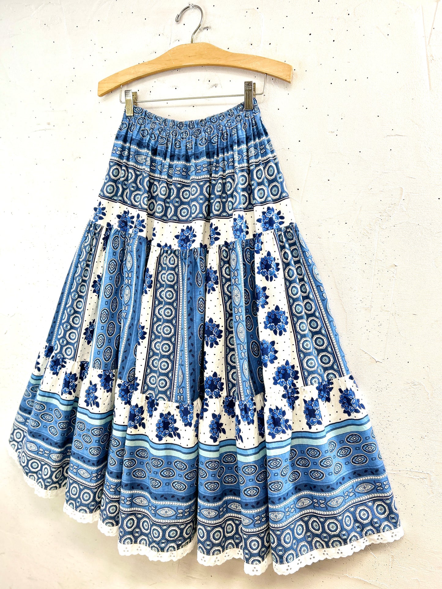 Vintage Tiered Skirt  MADE IN FRANCE [L31153]