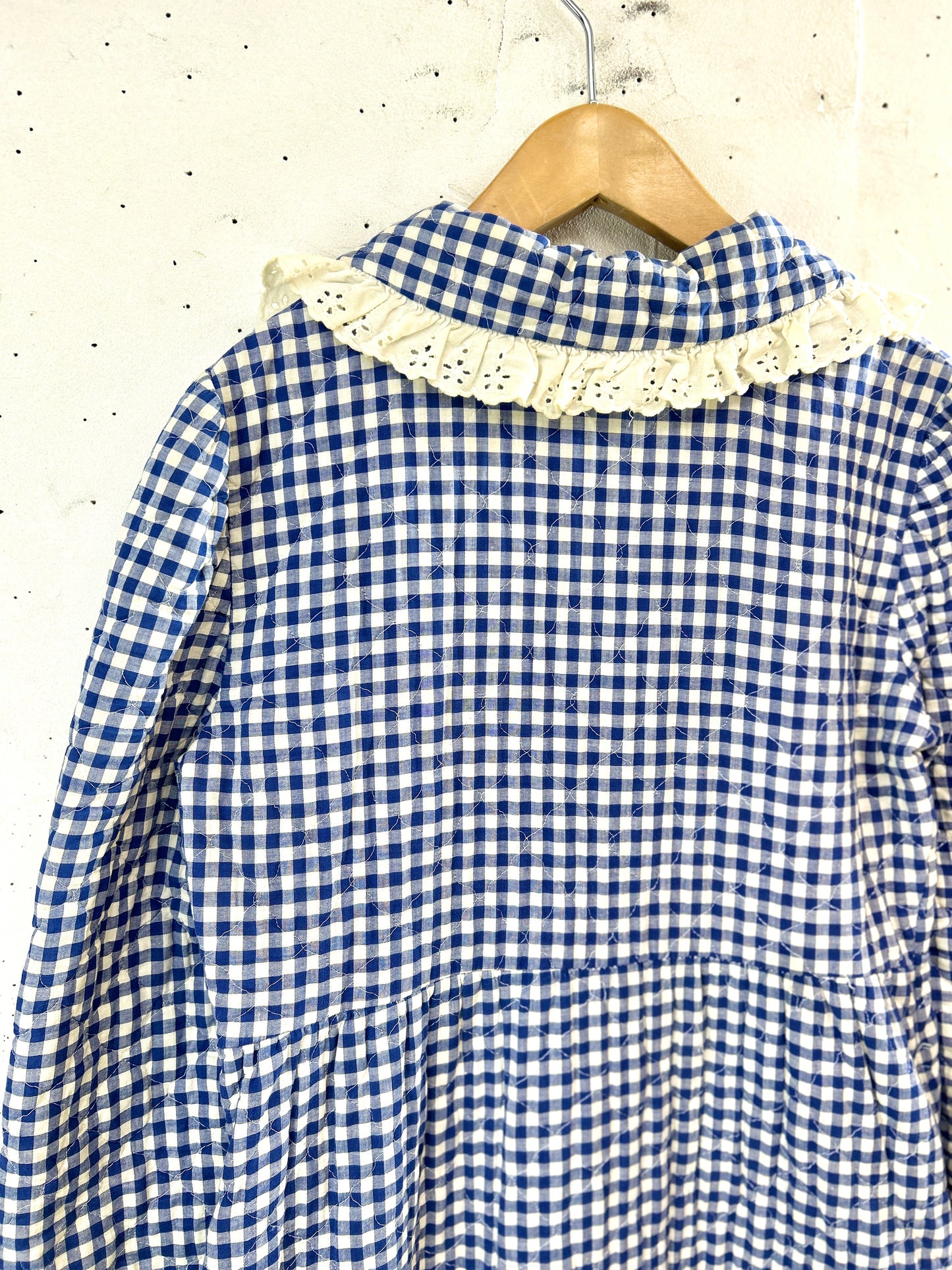 '70sVintage Quilting Gown [L31158]