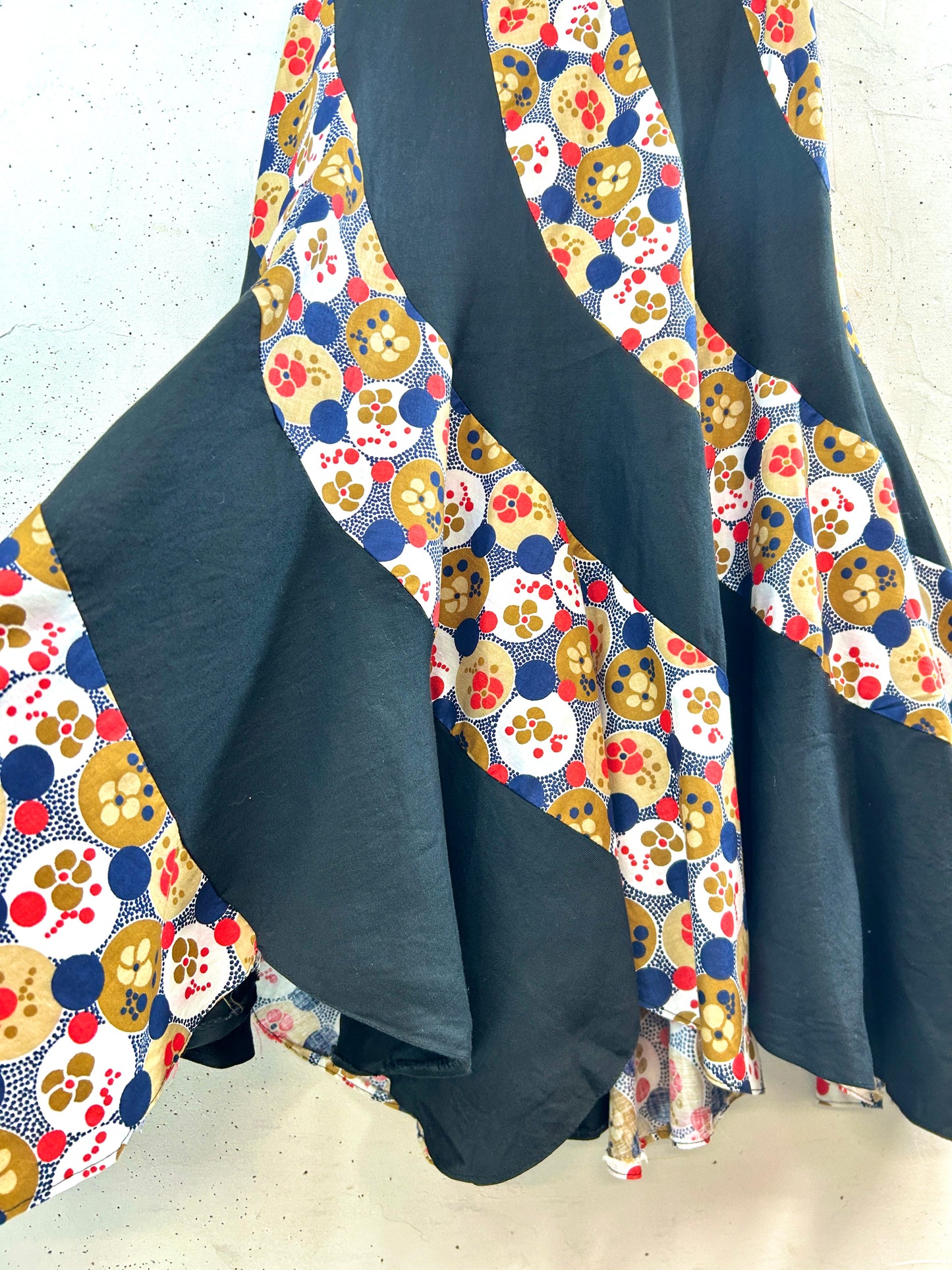Vintage Escargot Patchwork Skirt [C31972]