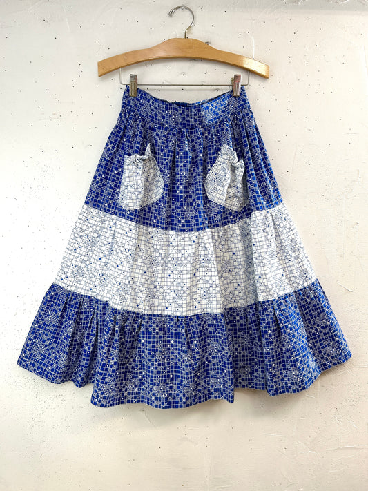 Vintage Tiered Skirt [F32736]