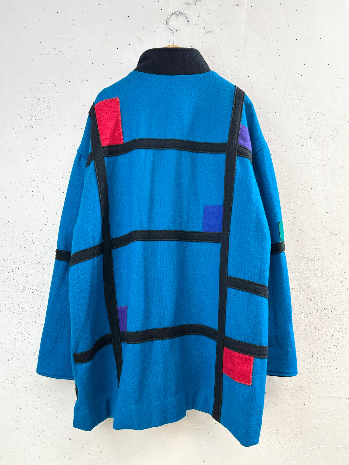 Vintage wool Mondrian Coat [J34123]