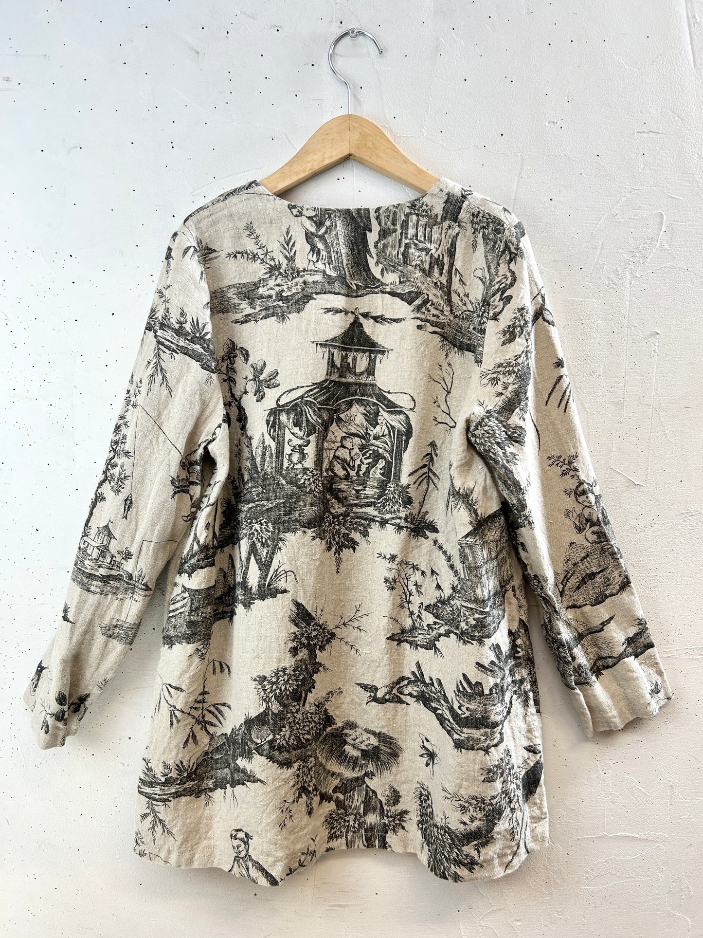 Vintage Chinese Toile De Jouy Jacket [I3112]