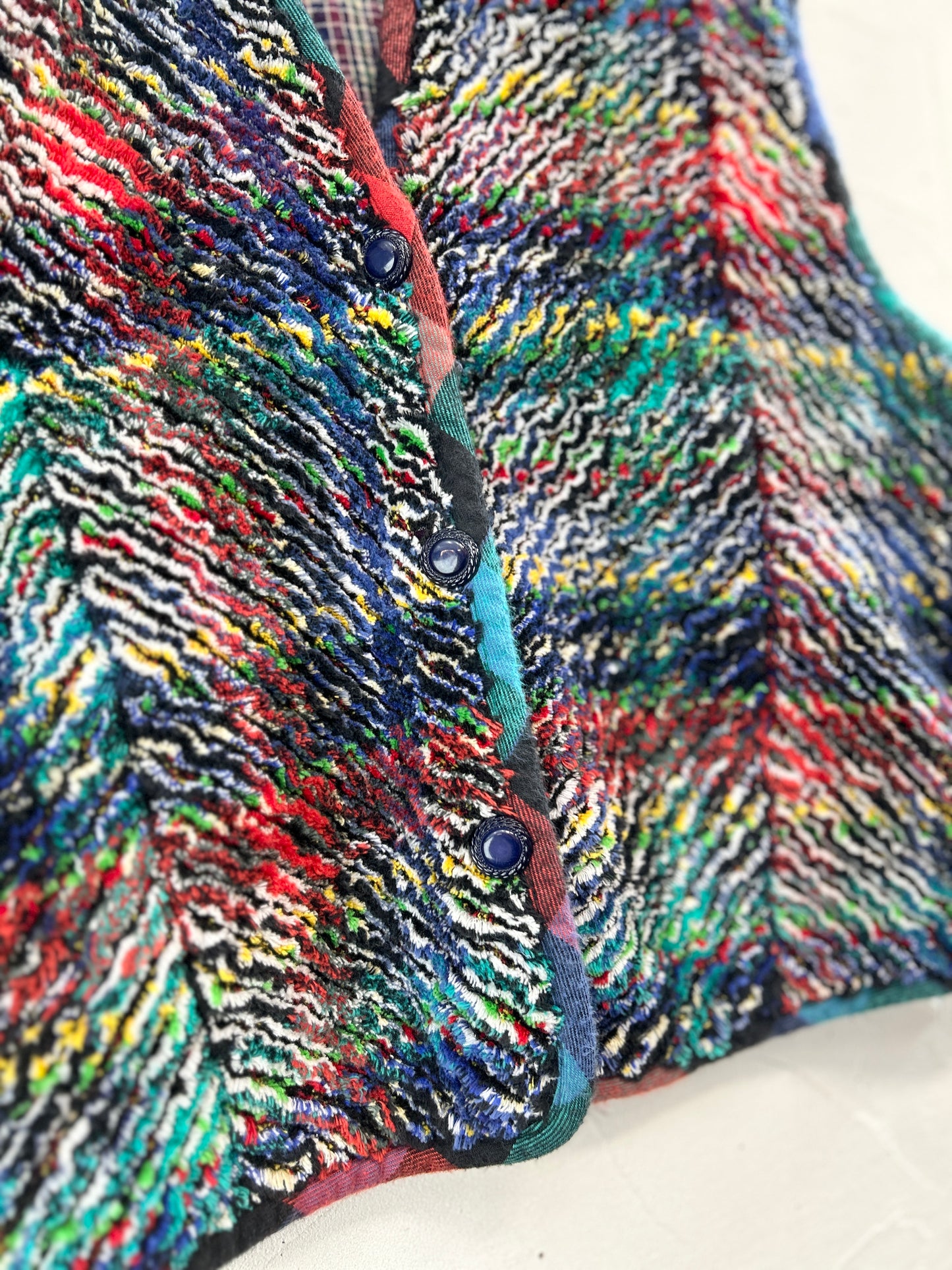 Vintage Slash Quilt Vest [C31811]